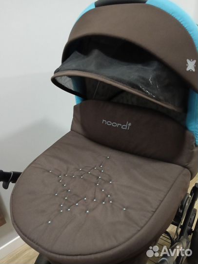 Коляска 2 в 1 noordi большие колеса