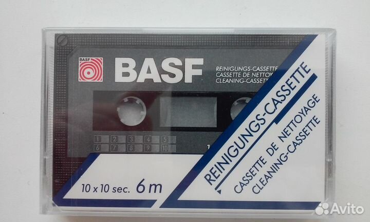 Чистящая аудиокассета basf - новая
