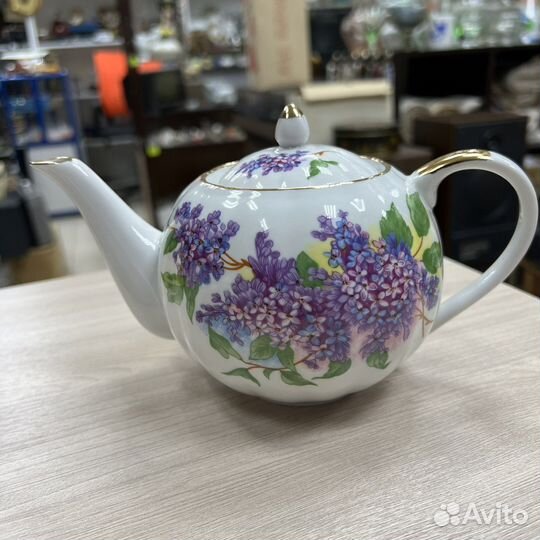 Чайник, Молочник, Сахарница Сирень Дулево 07 г