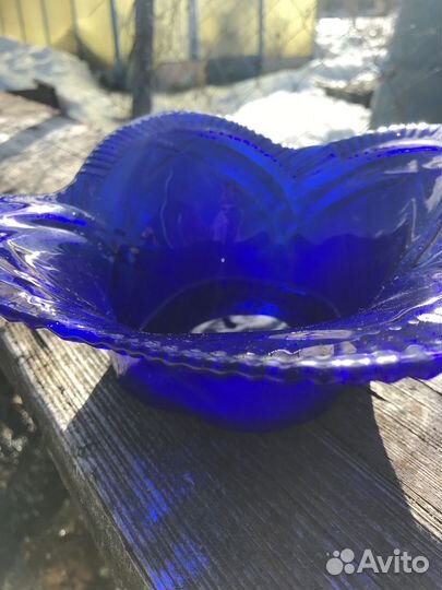 Ваза цветное стекло СССР