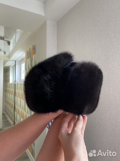 Норковая шапка мужская