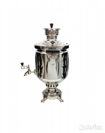 Тульский новый самовар на дровах 