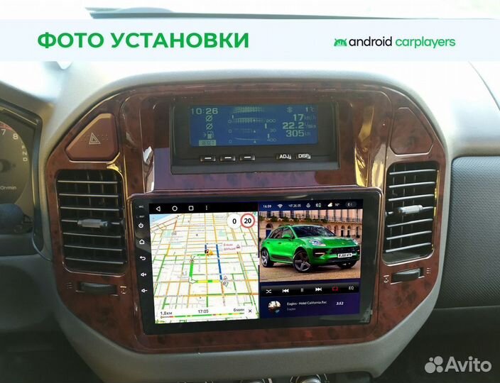 Магнитола android 4.32 2K Pajero 3 1999-06