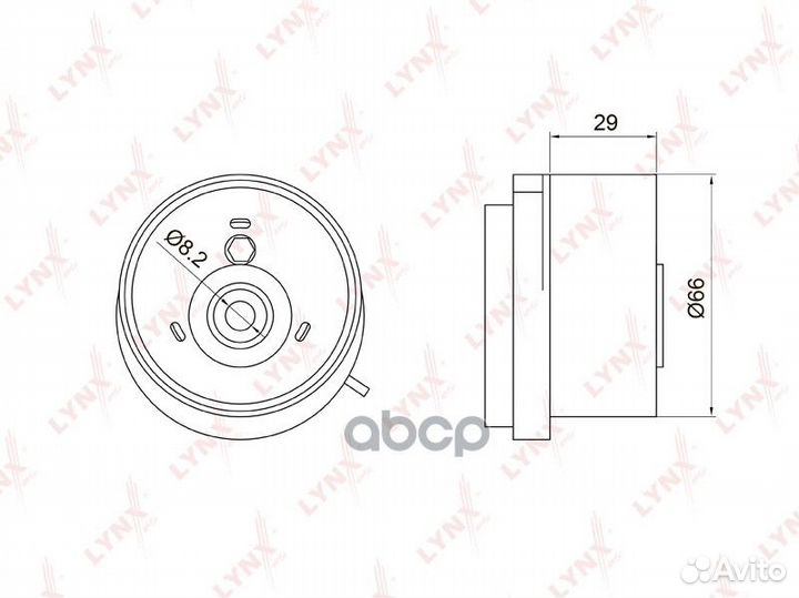 Ролик натяжной ремня грм PB-1050 lynxauto