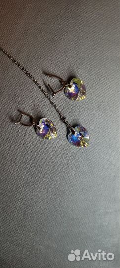Комплект с кристаллами Swarovski