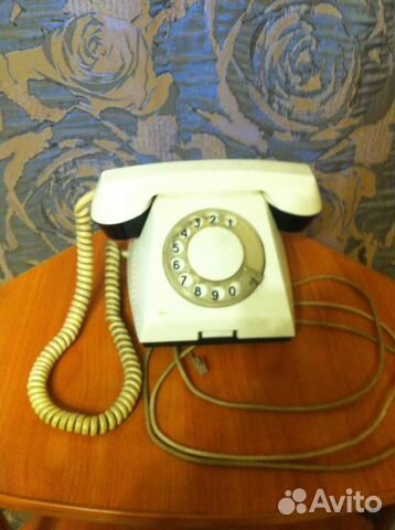 Телефон проводной дисковый СССР