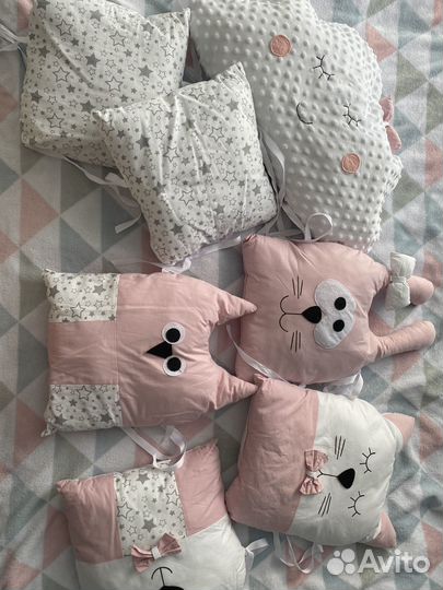 Подушки бортики для кроватки