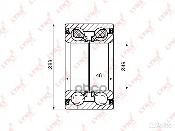 Комплект подшипника ступицы колеса зад WB12