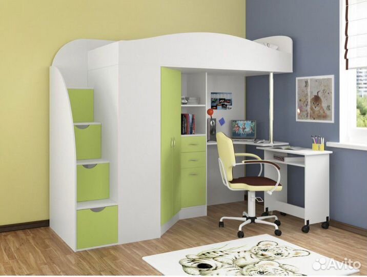 Кровать чердак Теремок гранд