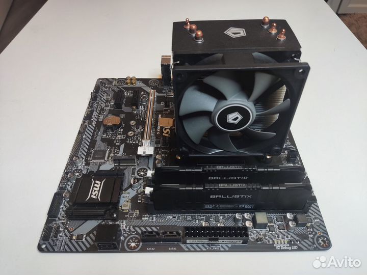 Комплект: Ryzen 5600X, B450, 16Gb, кулер