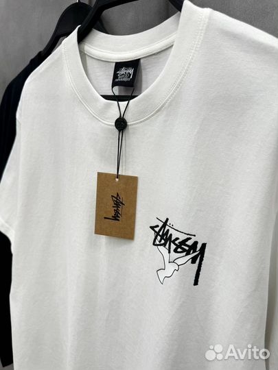 Футболка Stussy оверсайз (белая и черная)