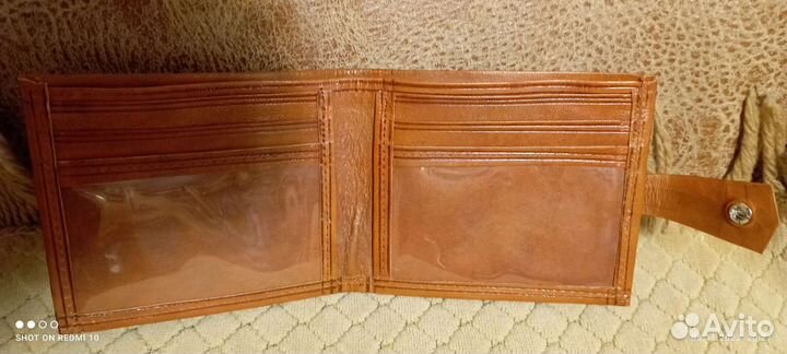 Кошелек мужской кожаный новый