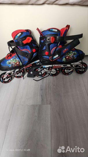 Роликовые коньки детские раздвижные