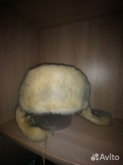 Шапка ушанка норковая женская