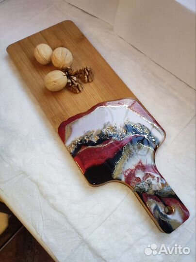Доска деревянная сервировочная