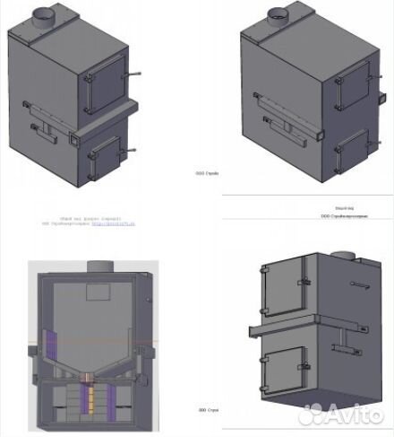 Чертежи пиролизный котел 8 разных 15-100 кВт