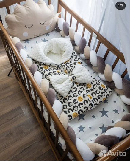 Бортики, кокон, конверт Простынь на заказ