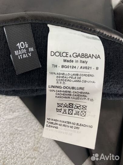 Новые кожаные перчатки Dolce Gabbana оригинал