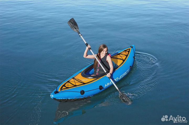 Надувная байдарка Bestway 65115 каяк + Видео