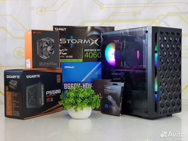 Новый игровой пк i5 12400F, 32Gb, RTX 4060 Ti