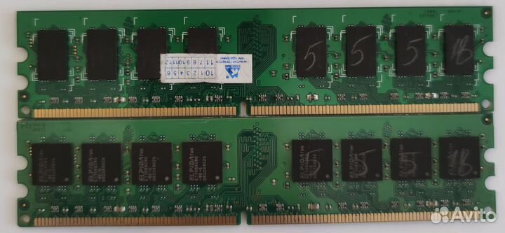 4gb dimm DDR2 PC2-6400 800MHz (2x2gb)