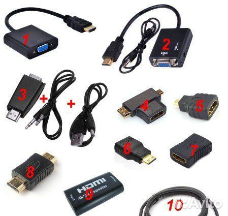 Кабеля тюльпаны, miniJack Scart сеть и пр. и т.д