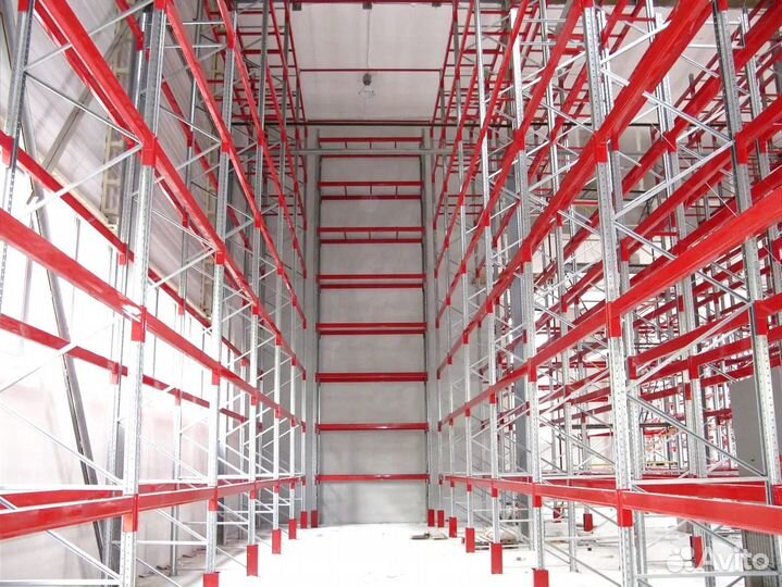 Фронтальные стеллажи складские Метек б/у лот 1295