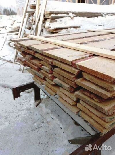 Доска необрезная лиственница