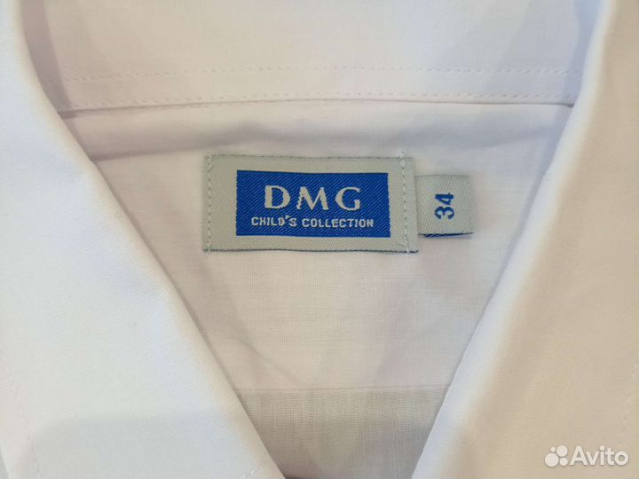 2 белые рубашки на мальчика 152 -158