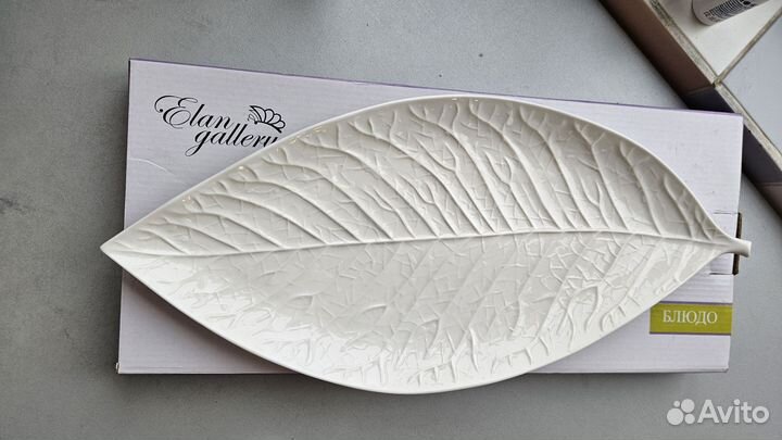 Блюдо лист фарфор Китай