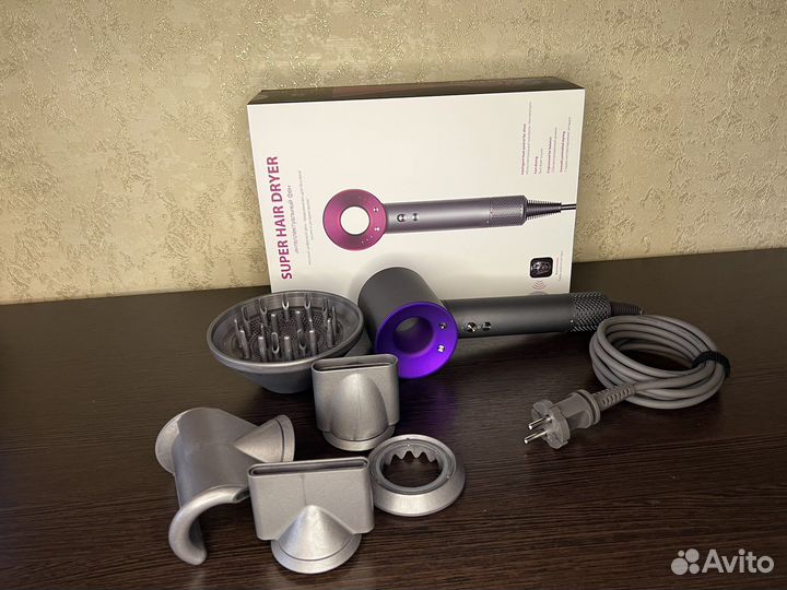 Dyson фен фиолетовый 5 насадок NEW