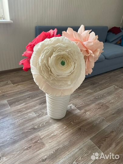 Веты интерьерные из гофро бумаги