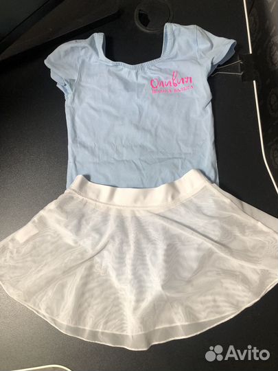 Купальник, юбочка, балетки для гимнастики/балета