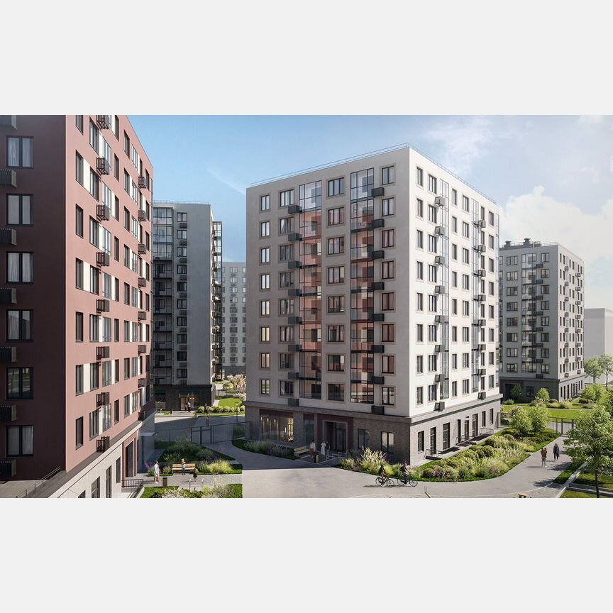 2-к. квартира, 54,6 м², 1/9 эт.