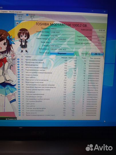 Жесткий диск 1Тб hdd 2.5