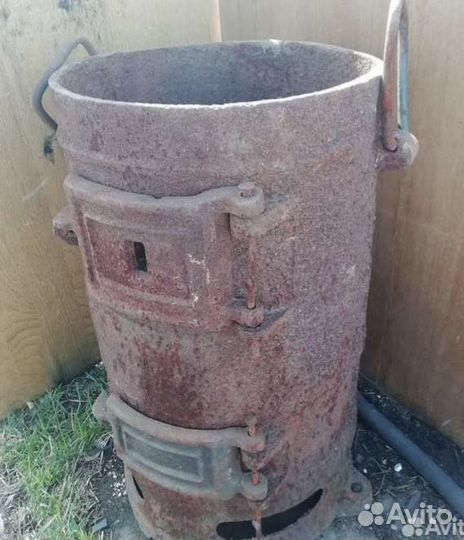 Печь буржуйка чугунная СССР