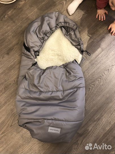 Конверт в коляску зимний меховой