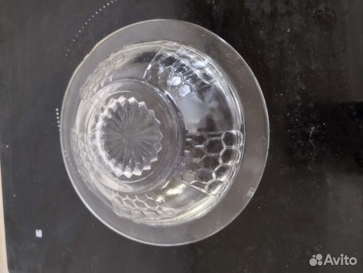 Вазочка стекло СССР менажница