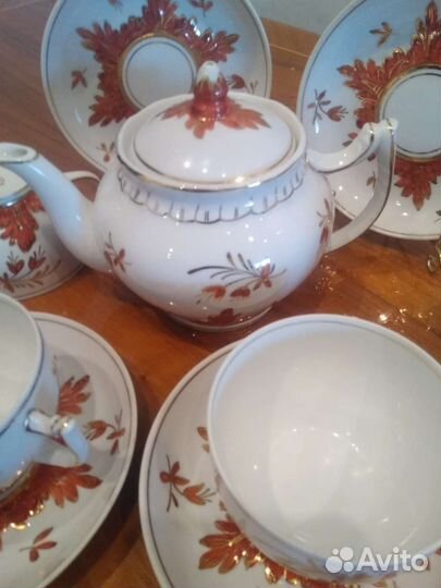 Сервиз чайный Вербилки Барбарис Терракот