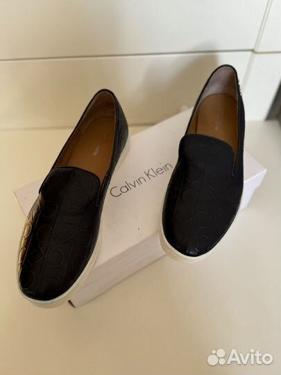 Кожаные слипоны Calvin Klein