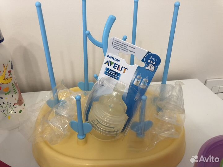 Поильники бутылочки контейнеры пакетом