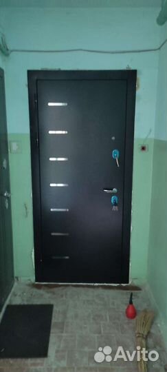 Дверь входная металлическая с зеркалом