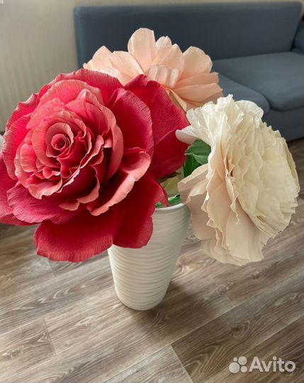 Веты интерьерные из гофро бумаги