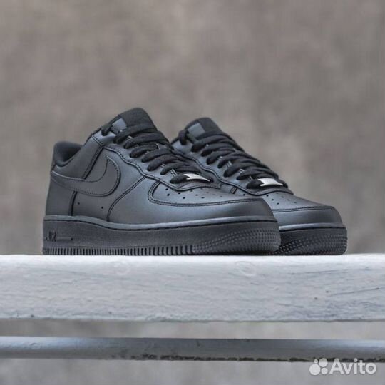 Кроссовки Nike air force 1 черные