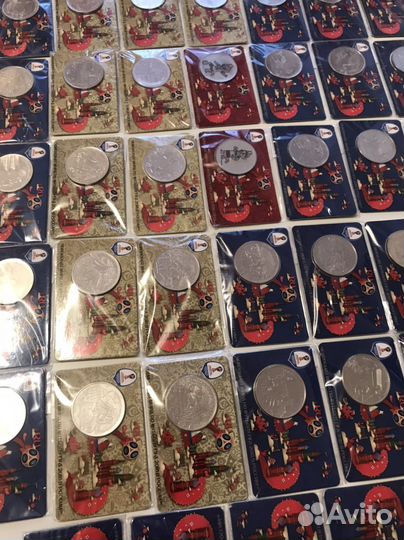 Полный набор памятных медалей чм fifa 2018