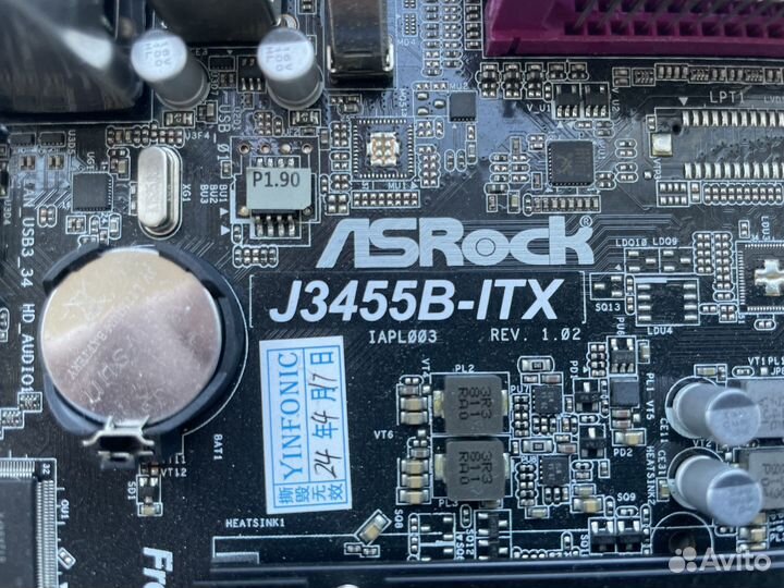 Материнская плата Asrock j3455-itx