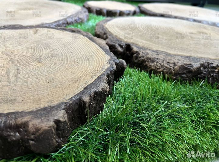 Пошаговые бетонные плиты Пеньки