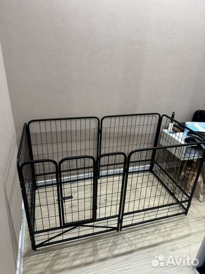 Усиленный вольер для собак 6 секций высокий 80 см