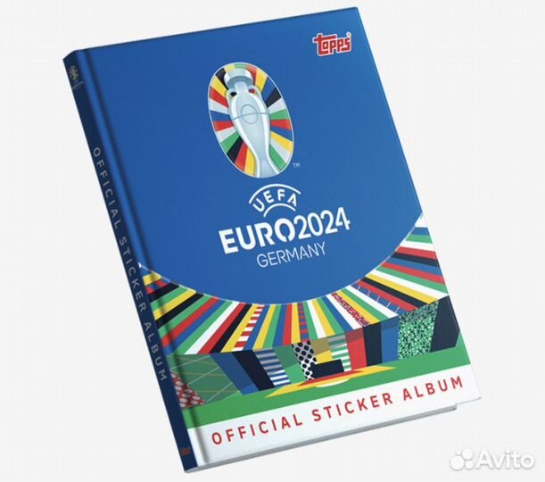 Topps (не Panini) euro 2024 наклейки Чемп Европы