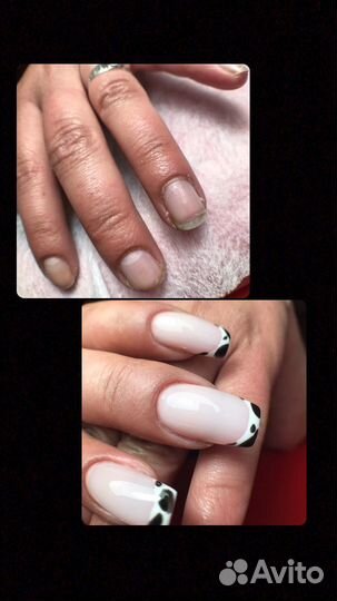 Покрытие гель лаком, наращивание ногтей
